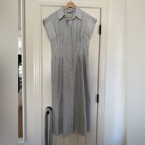 Tuckernuck Linen Stripe Callie Dress Size Small